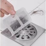 Filtre autocollant jetable anti-cheveux protection siphon douche évier salle de bain cuisine évite blocage tuyaux – 1 Piece – Image 6