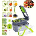 Mandoline Multifonction 22 en 1 – Coupe-Légumes avec Panier et Accessoires – Image 2