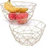 Corbeille en acier doré moderne pour pain, fruits et autres... - Image 5