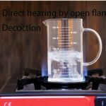 Tasse à mesure en verre résistant à la chaleur avec couvercle en bamboo hermétique – Image 4