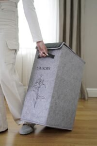 Panier à linge pliable en tissu – Image 3