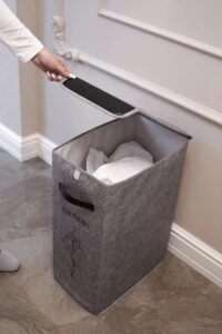 Panier à linge pliable en tissu – Image 2