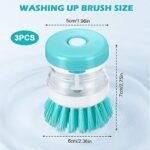 Brosse nettoyage avec réservoir liquide vaisselles – Image 4
