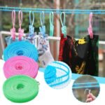 Corde à linge en nylon coupe-vent pour séchage vêtements 5 mètres – Image 2