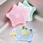 Set de 3 Filtres d'évier en silicone avec ventouse pour salle de bain, Lavabo et autres