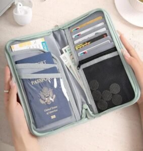 Organisateur portefeuilles, passeport, argents et autres parfaite pour voyage – Image 5