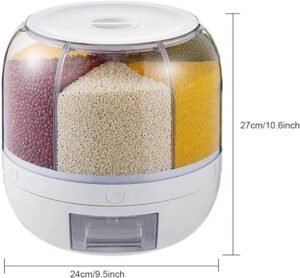 Distributeur de céréales rotatif 10kg moderne et pratique – Image 6