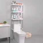 Étagère de rangement salle de bain à 3 niveaux en acier inoxydable