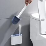 Set de 2 brosses de nettoyage toilette en silicone