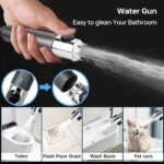 Pommeau de douche haute pression avec 4 modes, interrupteur d'arrêt et tête hydromassage.... - Image 5