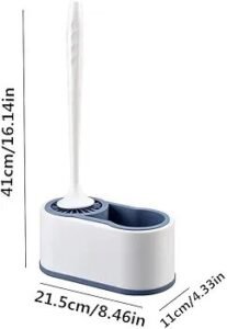 Brosse de nettoyage en silicone avec support mural auto-adhésive – Image 3