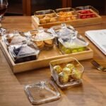 Set de 6 bols de snack avec plateau en verre – Image 2