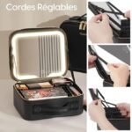 Boite de rangement maquillage avec lampe Led d'éclairage – Image 2