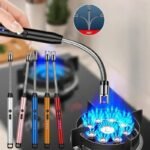 Briquet Allume-gaz électrique flexible rechargeable USB pour cuisson rapide, barbecue, gaz et camping