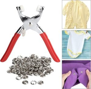 Kit Pince à Œillets pour Couture Bricolage et Réparation Avec 100 boucles de presssions - Image 3