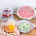 Pack de 6 couvercles en silicone alimentaire