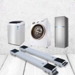 barres à roulettes & Support Roulant 2 Pièces pour Lave-Linge et Réfrigérateur – Base Mobile Réglable pour Électroménager – Image 2