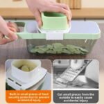 Mandoline de Cuisine Multifonction – Râpe & Coupe-Légumes avec Bac Collecteur – Image 2