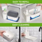 Distributeur de Savon Évier 3-en-1 – Pompe Liquide, Presse Vaisselle & Porte-Éponge – Image 5