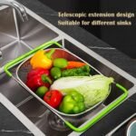 Passoire Extensible Inox – Égouttoir de Légumes & Fruits avec Poignées Antidérapantes – Image 3