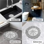 Bouchon et Filtre évier en silicone avec ventouse de fixation – Image 4