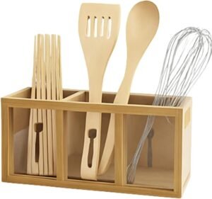 Organisateur d'Ustensiles en Bambou Naturel – Image 4