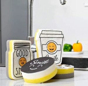Set de 4 Éponges à Vaisselle Design "Smile" – Image 6