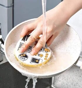 Set de 4 Éponges à Vaisselle Design "Smile" – Image 4