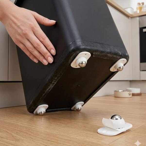 Lot de 4 Mini Roulettes Universelles 360°