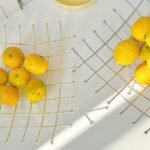 Corbeille à Fruits Géométrique Dorée 27cm – Image 4