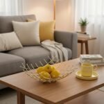 Corbeille à Fruits Géométrique Dorée 27cm – Image 2